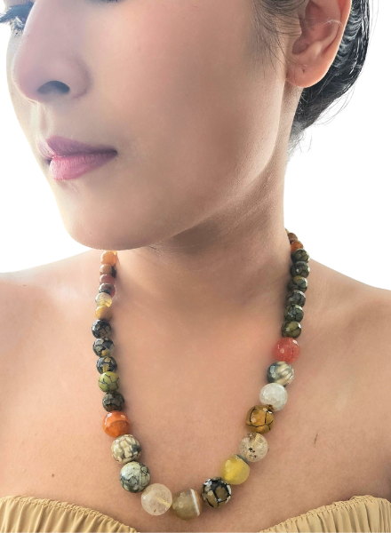 Medley beaded necklace