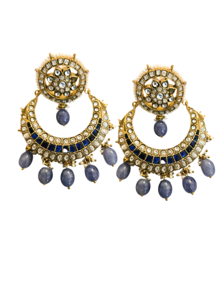 Kundan Chandbali Earrings