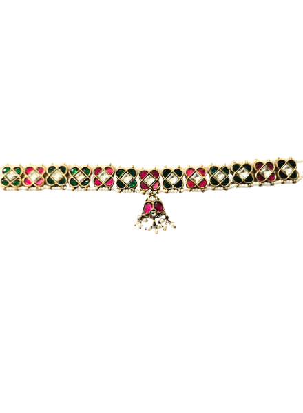 Kundan geometric choker