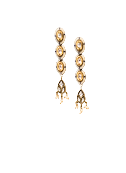 Kundan gold and white set