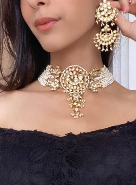 Choker with Kundan & pearls