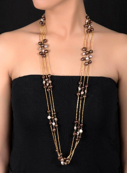 pearl chain string Jade and Jewels