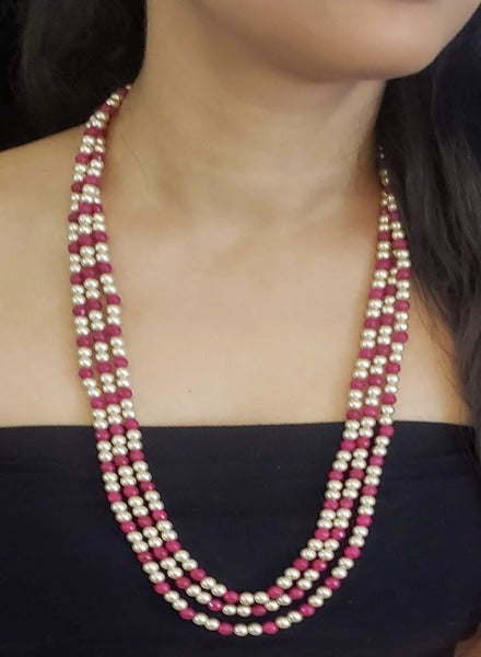 Ruby pearl triple string