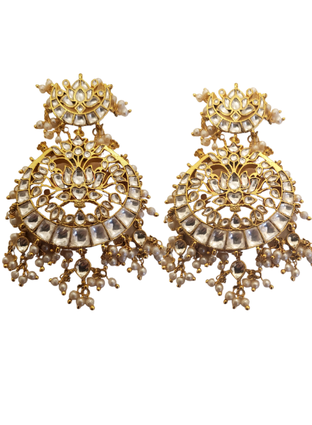 Lotus kundan Earring