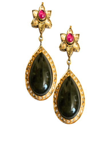 Labradorite drop earrings