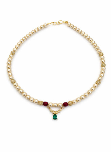 Pearl and Ruby necklace