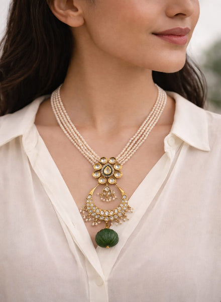 Pearl & Kundan necklace