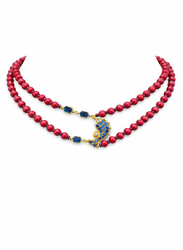 Minimalistic Coral fish necklace