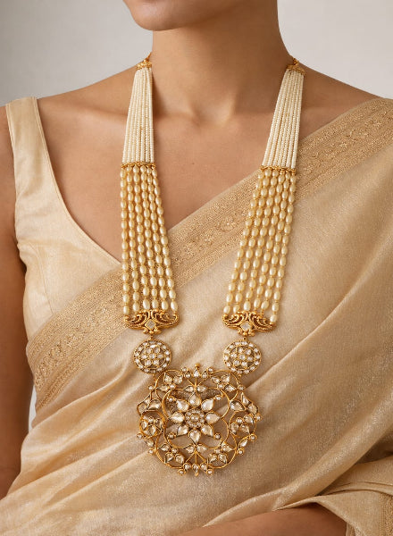 Polki pearl necklace