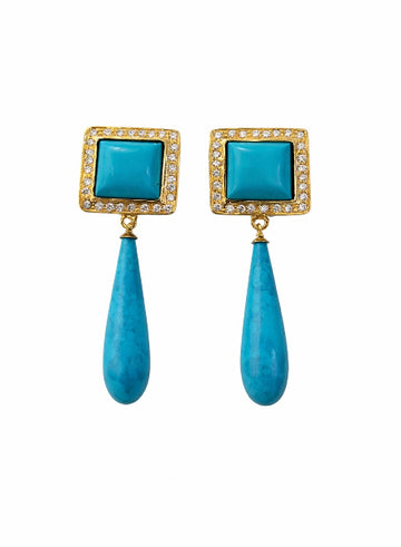 Turquoise drop Earrings