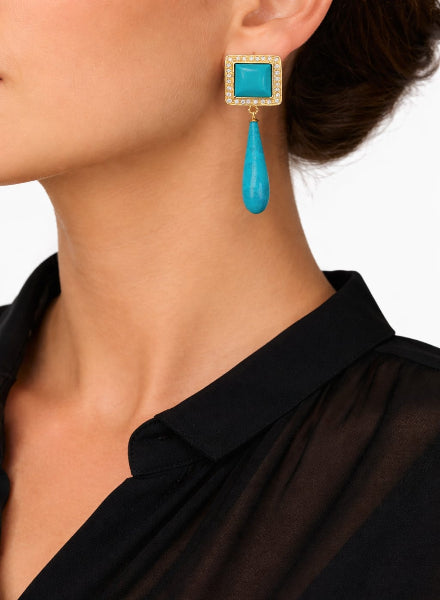 Turquoise drop Earrings