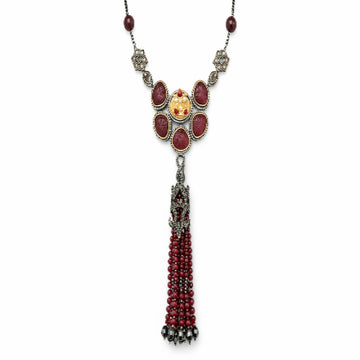Ruby Tassel necklace