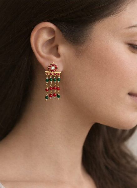Tassel Tales Flower Earrings