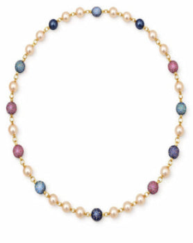 Pearl Multicoloured bead Necklace