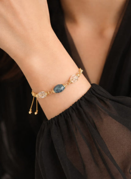 Gold wire wrap bracelet