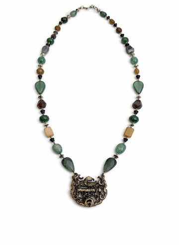 Vibrant Jade pendant string