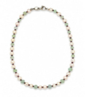 Pearl and Aventurine necklace