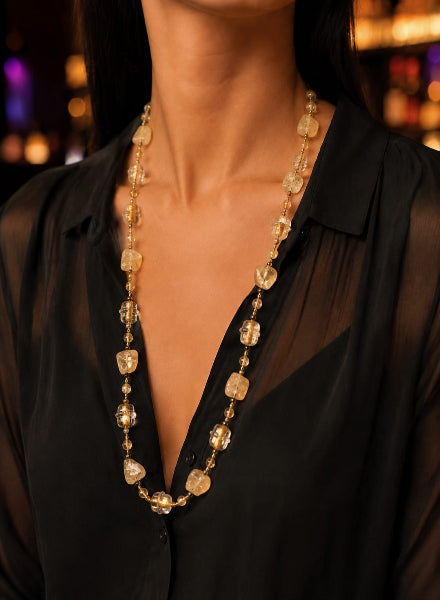 Vintage citrine necklace