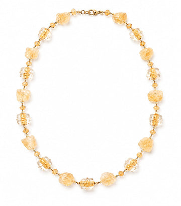 Vintage citrine necklace