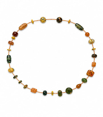 Jade multi element necklace