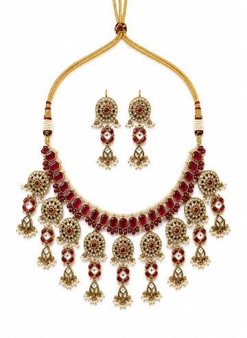Opulent Ruby and Gold set