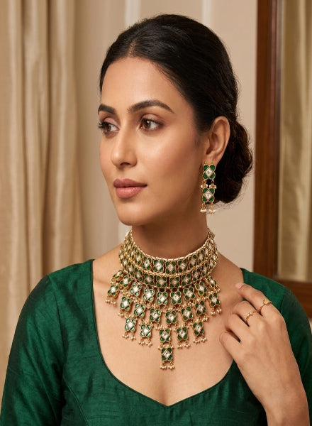 Luxe Green Onyx necklace