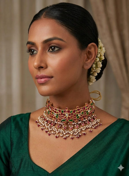 Luxe Kundan choker