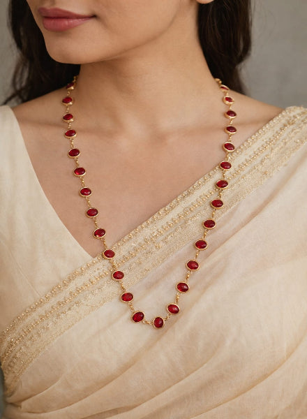 Minimalistic Ruby necklace