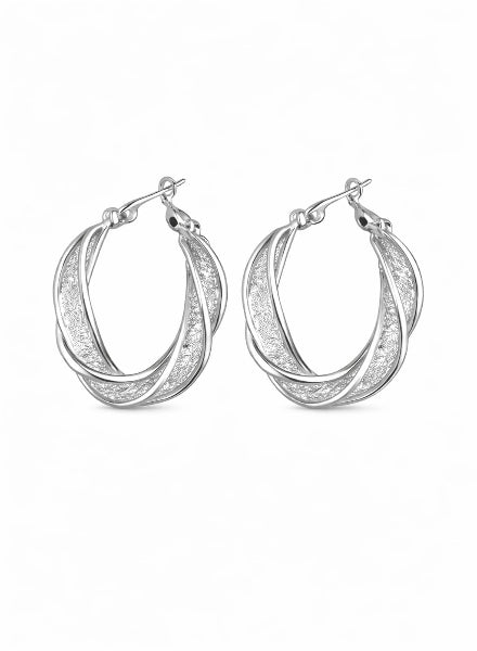 Silver Hoop Earrings