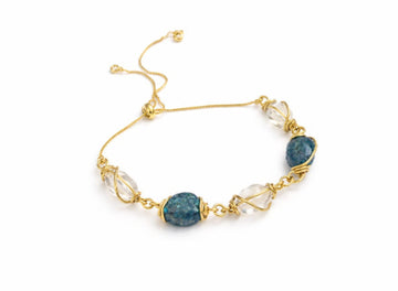 Gold wire wrap bracelet