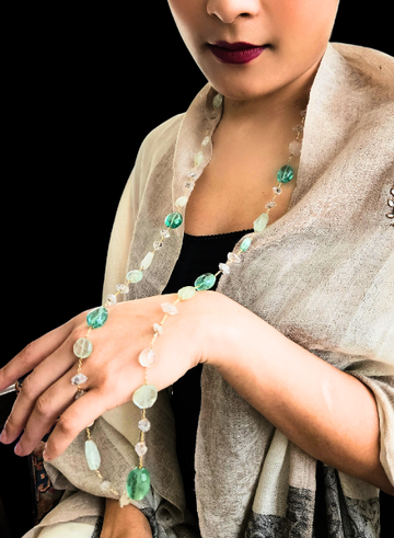 Green kundan Chain
