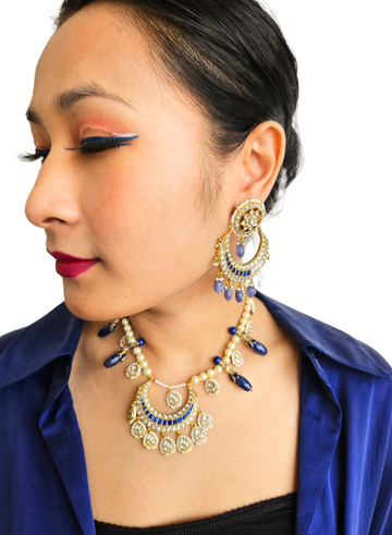 blue Chain woman wearing