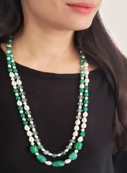 Pearl and Jade necklace
